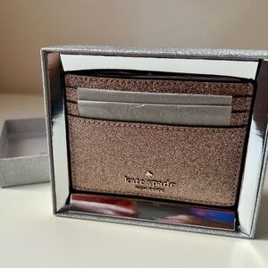 BRAND NEW AUTHENTIC KATE SPADE CARD HOLDER ROSE GOLD